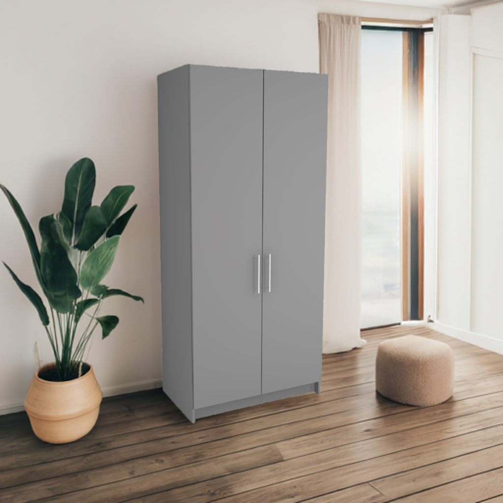Freestanding Double Wardrobe - W: 700mm x H: 2250mm x D: 620mm
