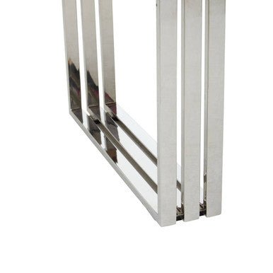 Hampstead Acacia Wood and Silver Finish Coffee Table 7 - Online Bedrooms