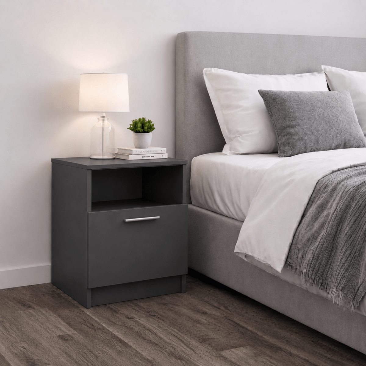 Hawton Bedside Table 4 - Online Bedrooms