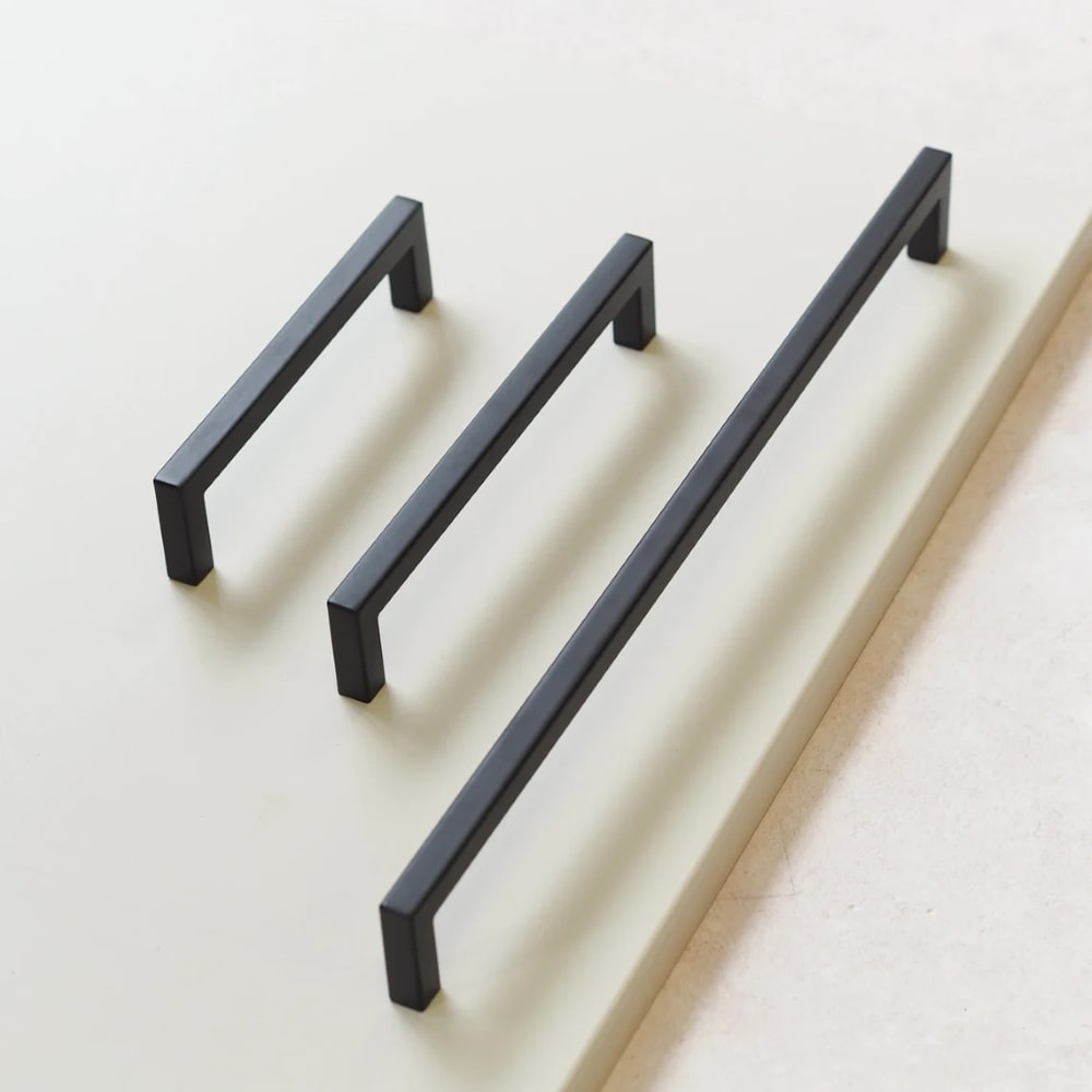 Holland Black Handle - 160mm 2 - Online Bedrooms