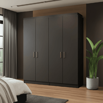 Lenton Graphite Freestanding Wardrobe - W: 2000mm x H: 2100mm x D: 600mm 2 - Online Bedrooms