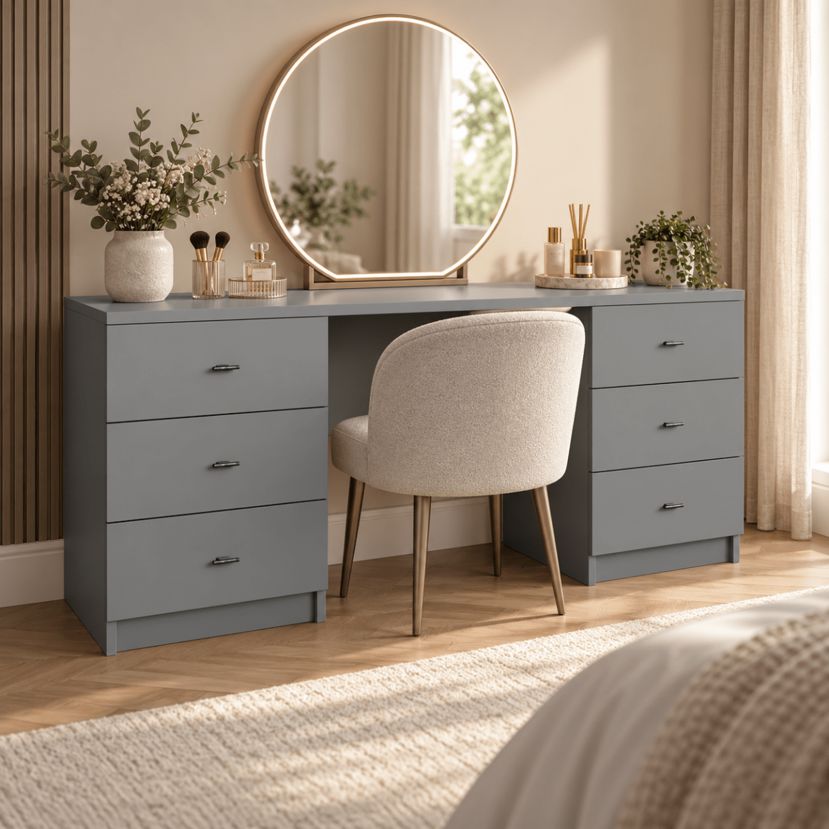Linby Dressing Table 3 - Online Bedrooms