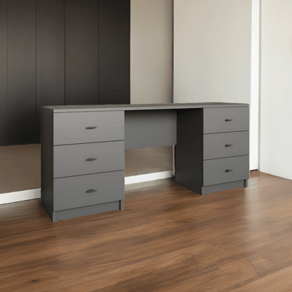 Linby Dressing Table - W: 2000mm x H: 760mm x D: 520mm 1 - Online Bedrooms
