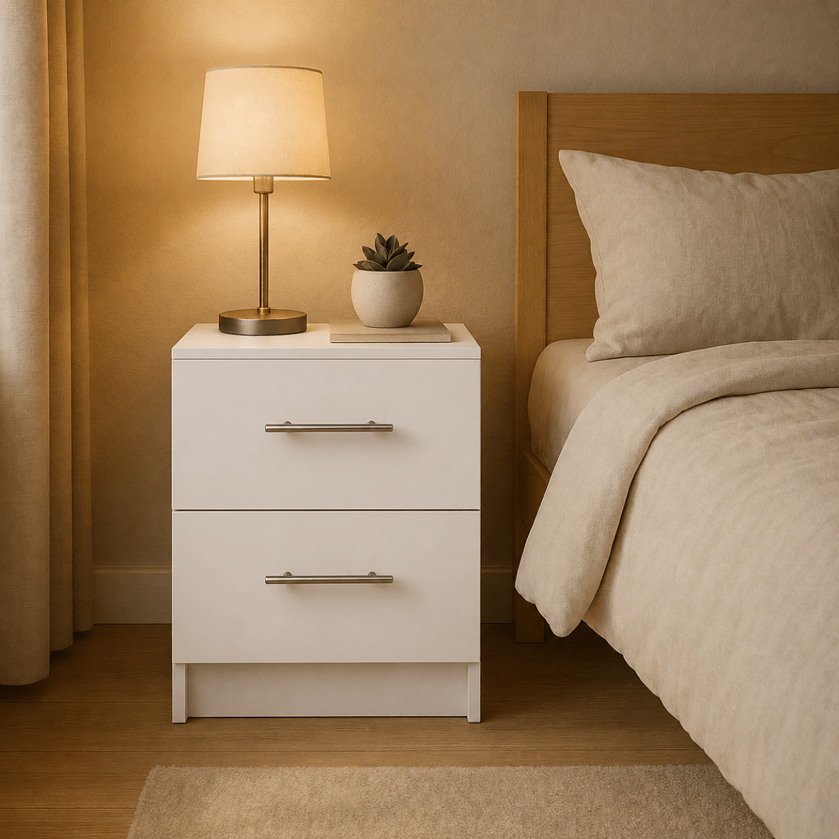 Lowdham Bedside Table 1 - Online Bedrooms