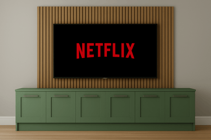 Media Wall Entertainment Base Unit - For Up to 130" TVs 12 - Online Bedrooms