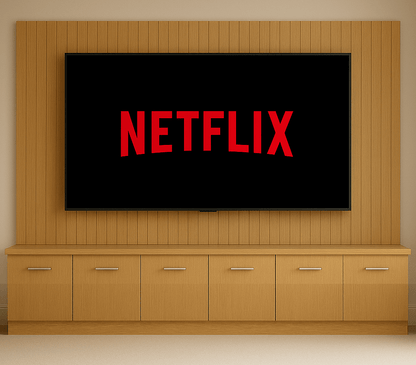 Media Wall Entertainment Base Unit - For Up to 130" TVs 8 - Online Bedrooms