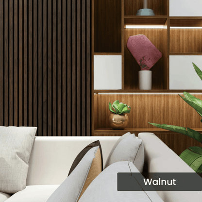 Media Wall Slat Panels With Acoustic Felt Backing - 2400mm x 600mm x 15mm 7 - Online Bedrooms