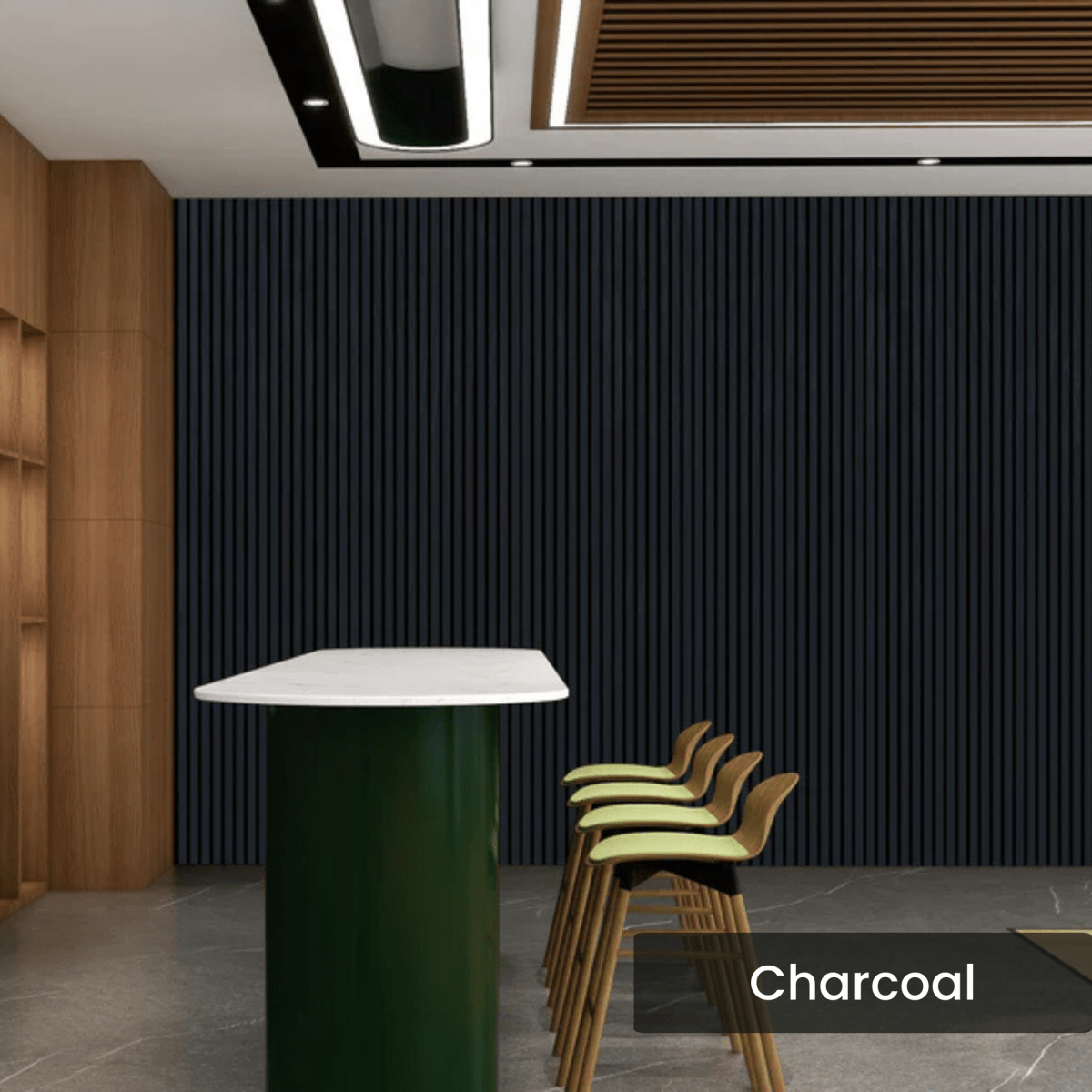 Media Wall Slat Panels With Acoustic Felt Backing - 2400mm x 600mm x 15mm 5 - Online Bedrooms