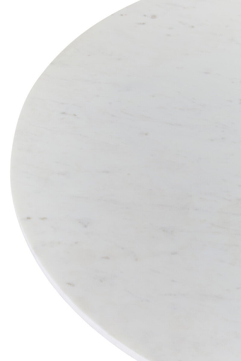 Myan Natural Acacia Wood and White Marble Round Coffee Table 25 - Online Bedrooms