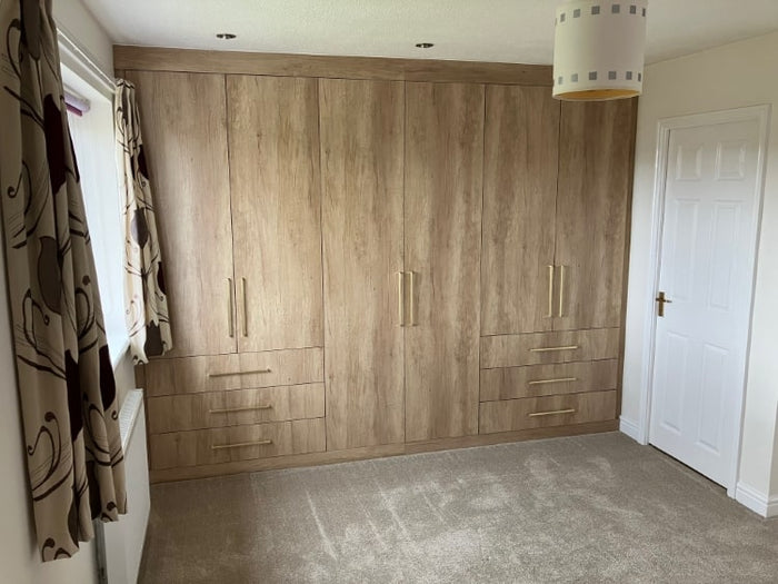 Natural Oak Fitted Wardrobes – Online Bedrooms