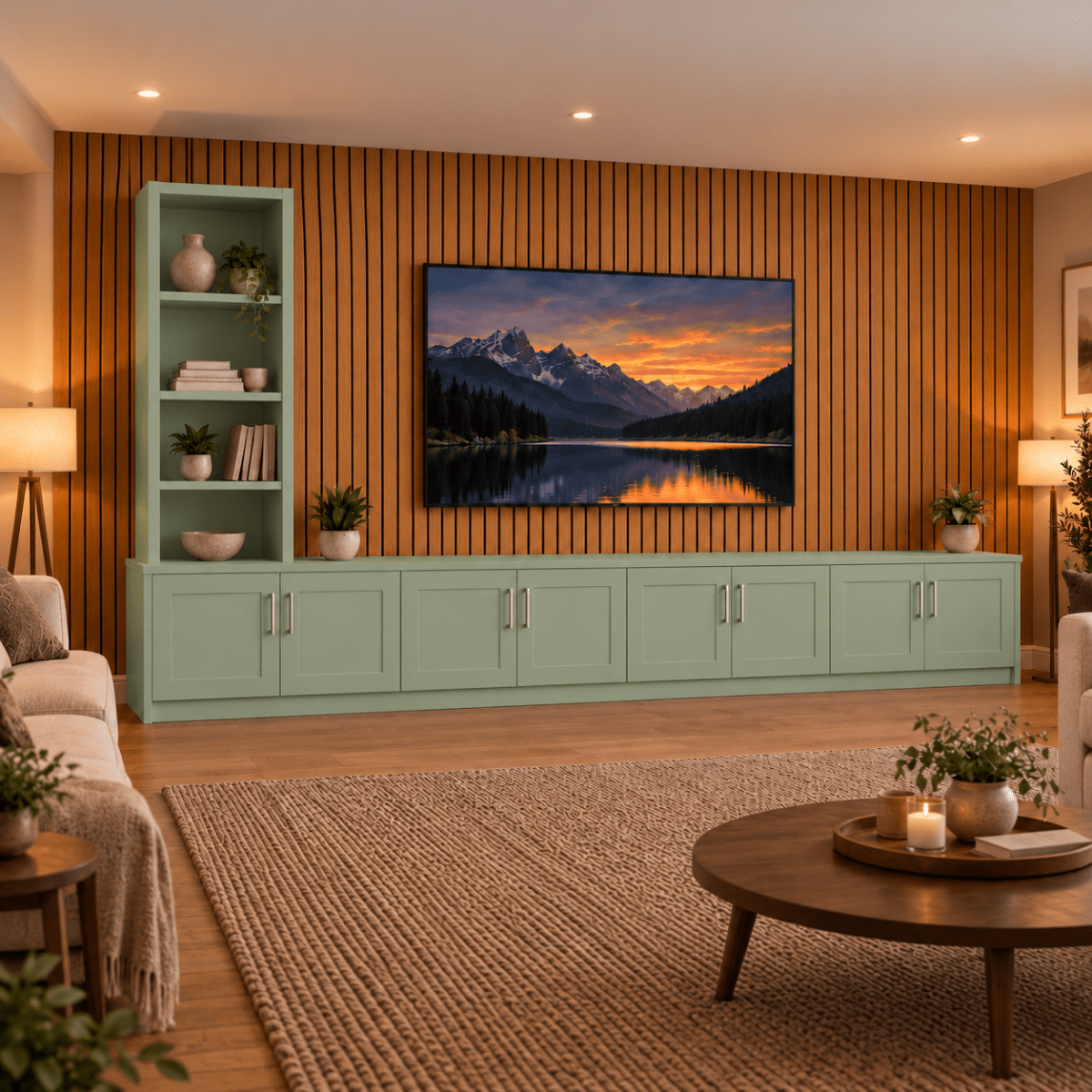 Shire Shaker Media Wall Unit - Left Hand Bookcase 49 - Online Bedrooms