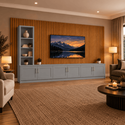 Shire Shaker Media Wall Unit - Left Hand Bookcase 30 - Online Bedrooms