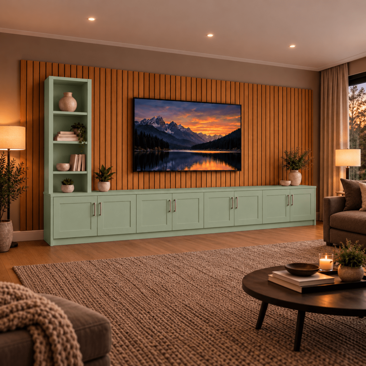 Shire Shaker Media Wall Unit - Left Hand Bookcase 37 - Online Bedrooms