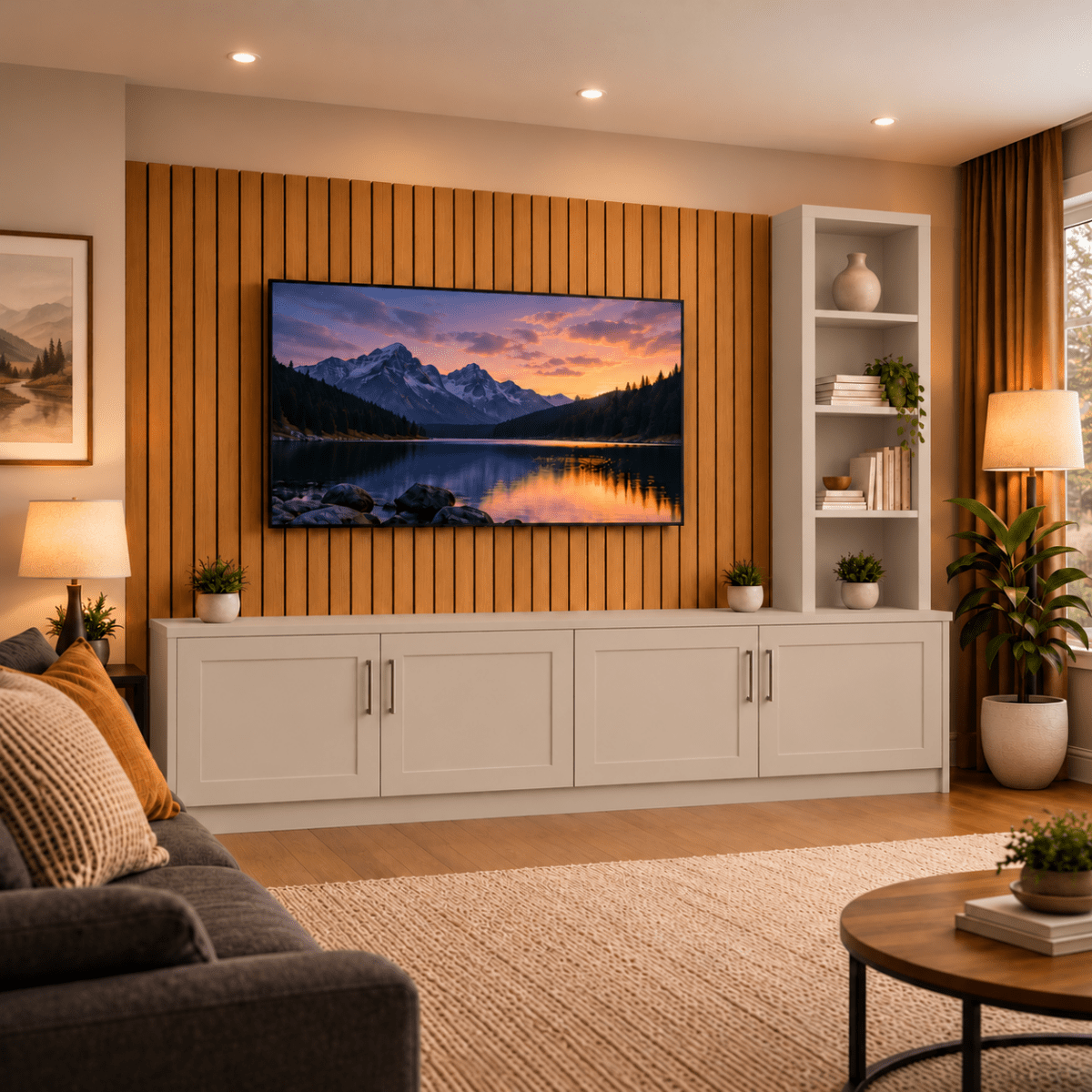 Shire Shaker Media Wall Unit - Right Hand Bookcase 3 - Online Bedrooms