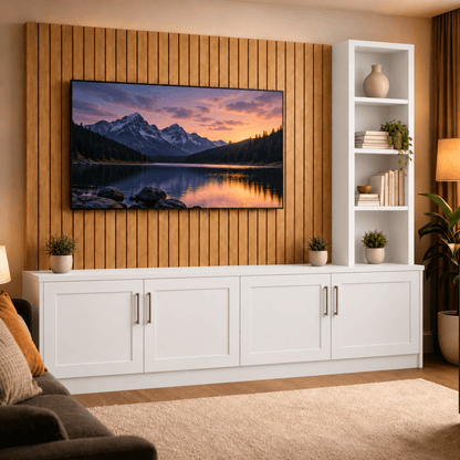 Shire Shaker Media Wall Unit - Right Hand Bookcase 4 - Online Bedrooms