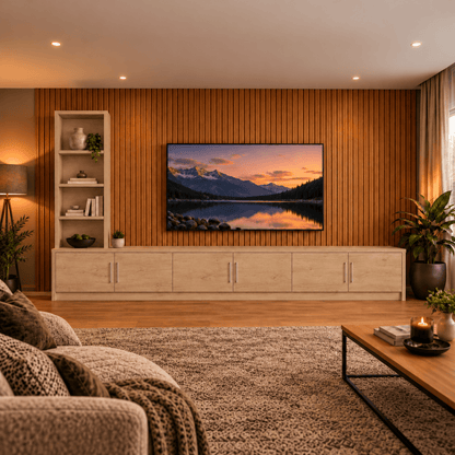 Shire Smooth Media Wall Unit - Left Hand Bookcase 36 - Online Bedrooms