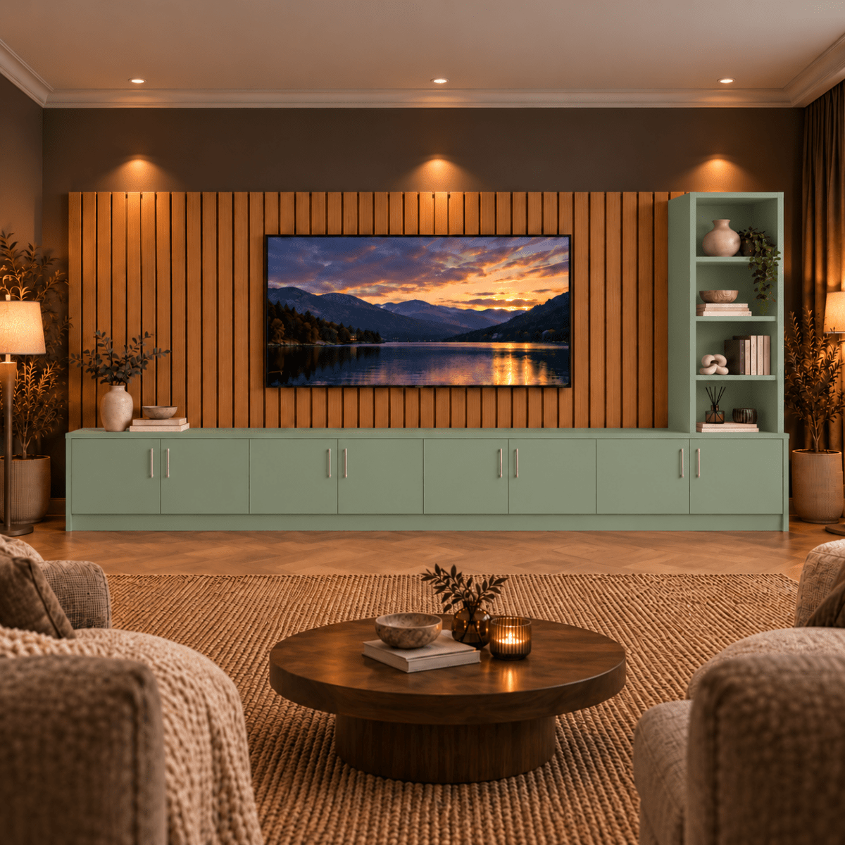Shire Smooth Media Wall Unit - Right Hand Bookcase 49 - Online Bedrooms
