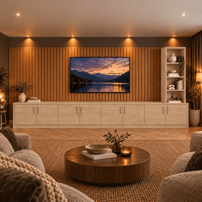 Shire Smooth Media Wall Unit - Right Hand Bookcase 57 - Online Bedrooms