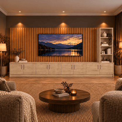 Shire Smooth Media Wall Unit - Right Hand Bookcase 50 - Online Bedrooms