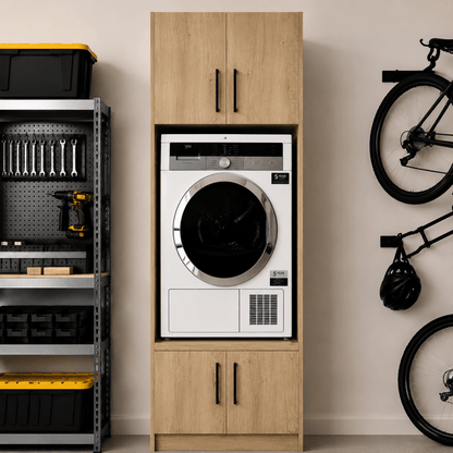 Single Washer & Dryer Appliance Cabinet 13 - Online Bedrooms