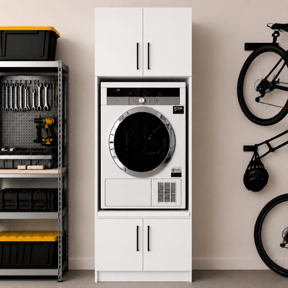 Single Washer & Dryer Appliance Cabinet 1 - Online Bedrooms