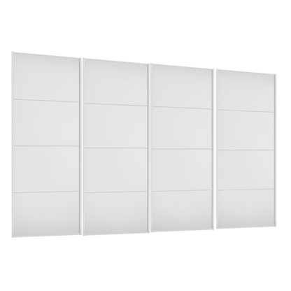 Spacepro Classic 4 Panel 4 Door Sliding Wardrobe Door Kit (H)2260mm (W)2978mm 1 - Online Bedrooms