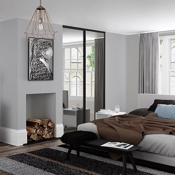 Spacepro Classic Single Panel 2 Door Sliding Wardrobe Door Kit (H)2260mm (W)1793mm 2 - Online Bedrooms