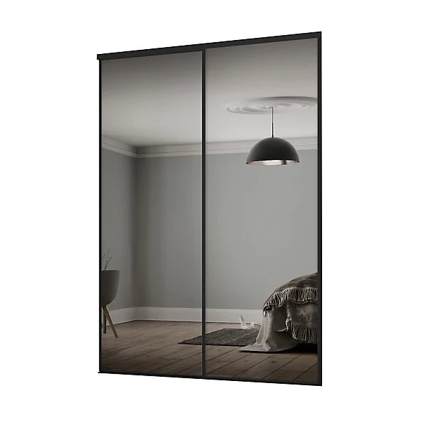 Spacepro Classic Single Panel 2 Door Sliding Wardrobe Door Kit (H)2260mm (W)1793mm 1 - Online Bedrooms