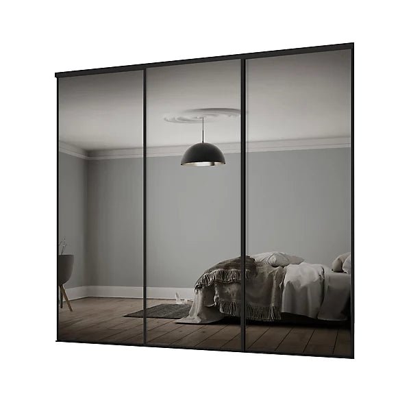 Spacepro Classic Single Panel 3 Door Sliding Wardrobe Door Kit (H)2260mm (W)2672mm 1 - Online Bedrooms
