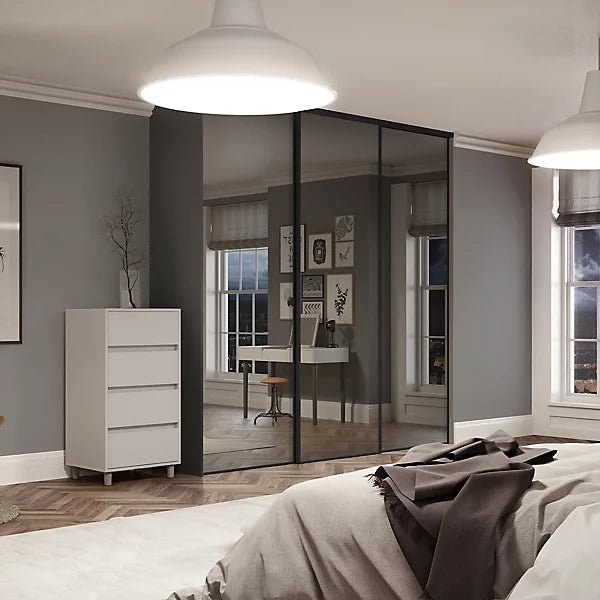 Spacepro Classic Single Panel 3 Door Sliding Wardrobe Door Kit (H)2260mm (W)2672mm 2 - Online Bedrooms