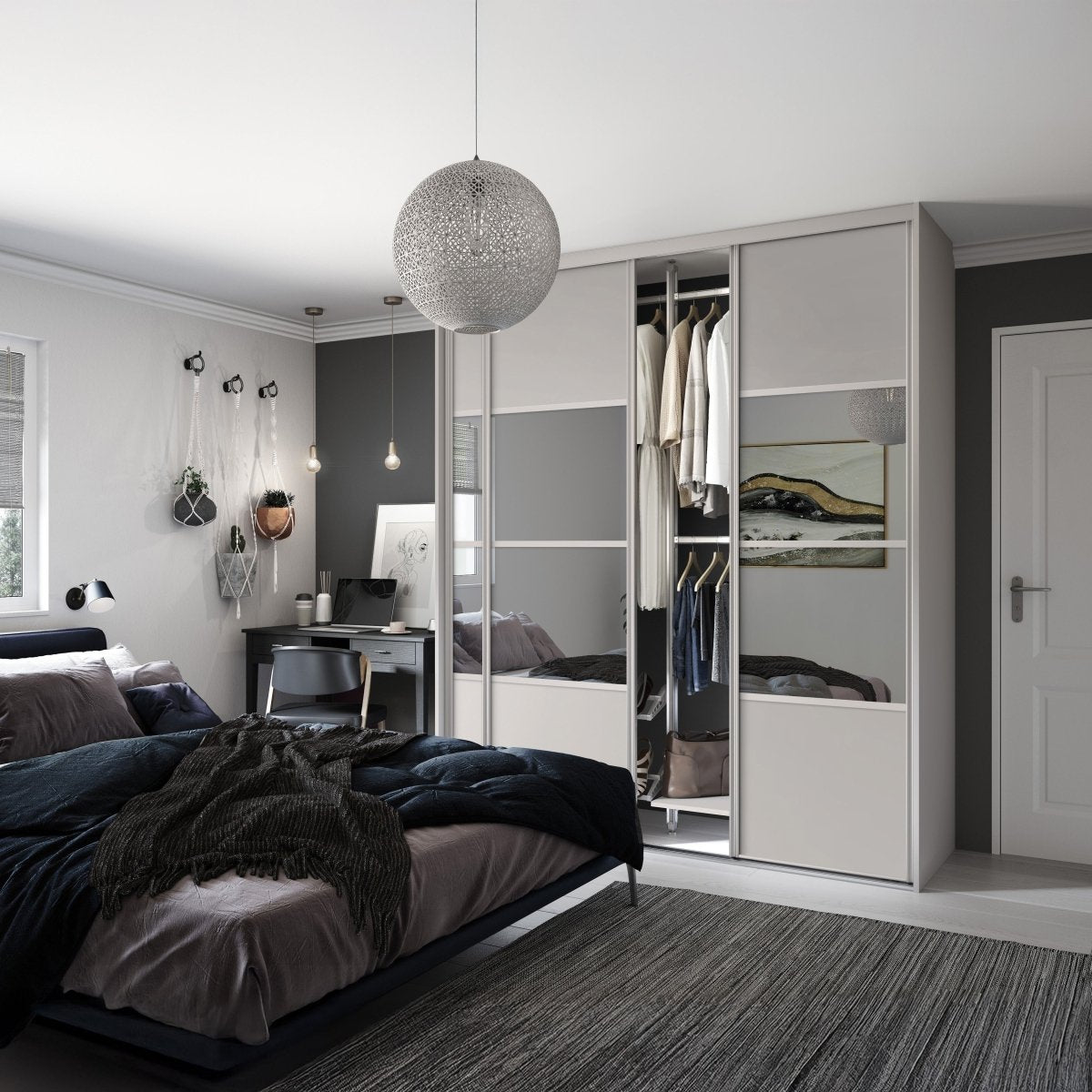 Spacepro Classic Sliding 4 Panel Wardrobe Doors 1 - Online Bedrooms