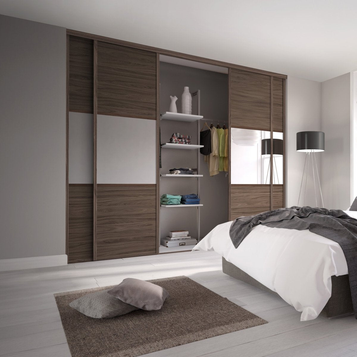 Spacepro Classic Sliding Wideline Wardrobe Doors 1 - Online Bedrooms