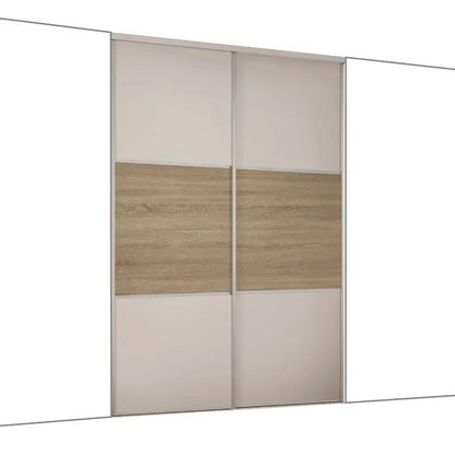 Spacepro Classic Wideline 2 Door Sliding Wardrobe Door Kit (H)2260mm (W)1793mm 1 - Online Bedrooms
