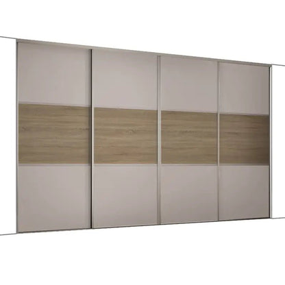 Spacepro Classic Wideline 4 Door Sliding Wardrobe Door Kit (H)2260mm (W)2978mm 1 - Online Bedrooms
