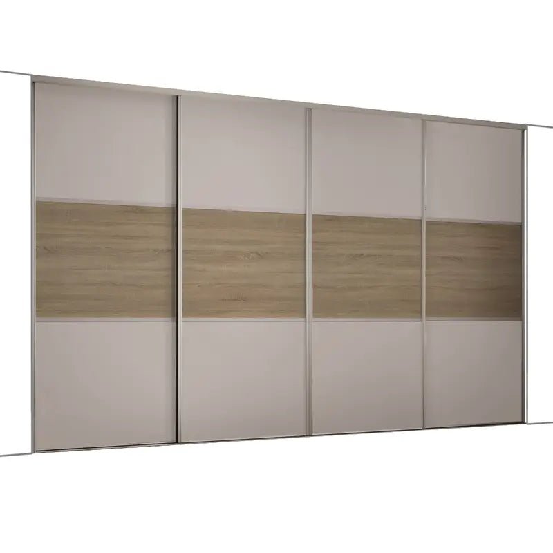 Spacepro Classic Wideline 4 Door Sliding Wardrobe Door Kit (H)2260mm (W)2978mm 1 - Online Bedrooms