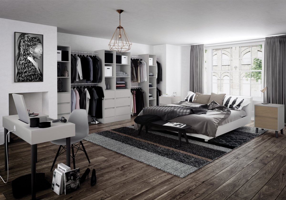 Spacepro Sliding Wardrobe Internal Storage Towers & Shelving 2 - Online Bedrooms