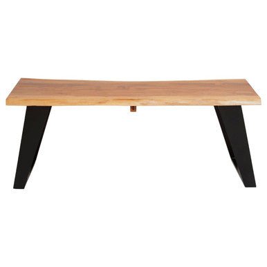 Surax Acacia Wood Live Edge Coffee Table 2 - Online Bedrooms
