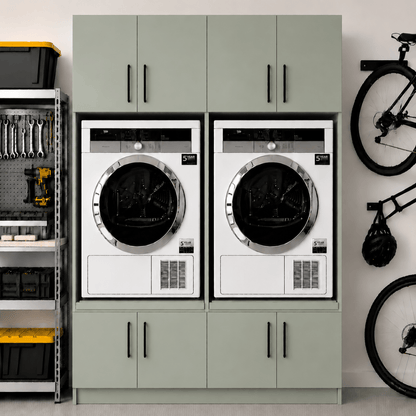 Twin Washer & Dryer Appliance Cabinet Set 11 - Online Bedrooms