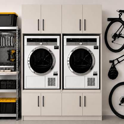 Twin Washer & Dryer Appliance Cabinet Set 5 - Online Bedrooms