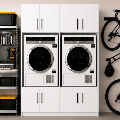 Twin Washer & Dryer Appliance Cabinet Set 13 - Online Bedrooms