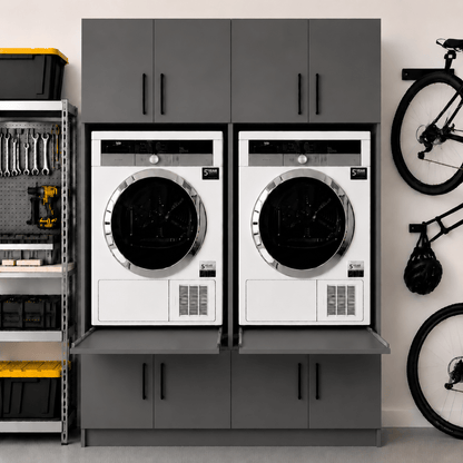 Twin Washer & Dryer Appliance Cabinet Set 8 - Online Bedrooms
