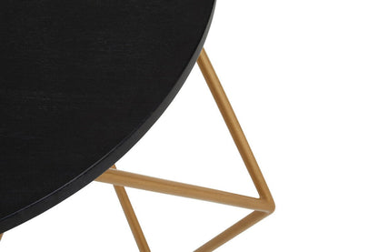 Varana Black Marble Round Coffee Table with Gold Finish Frame 9 - Online Bedrooms