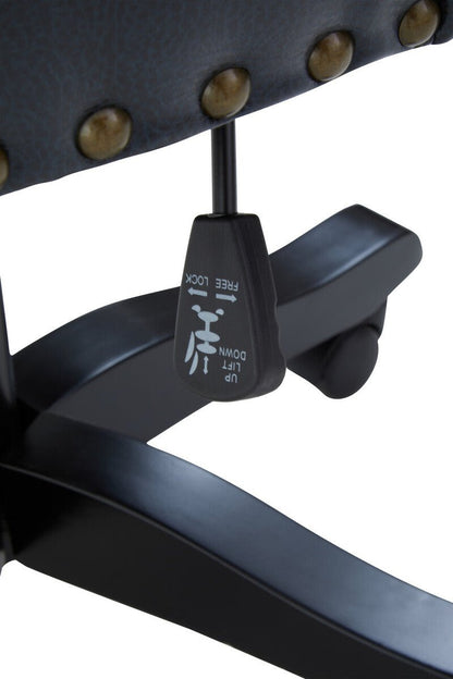 Walson Black Leather Effect Home Office Chair 15 - Online Bedrooms