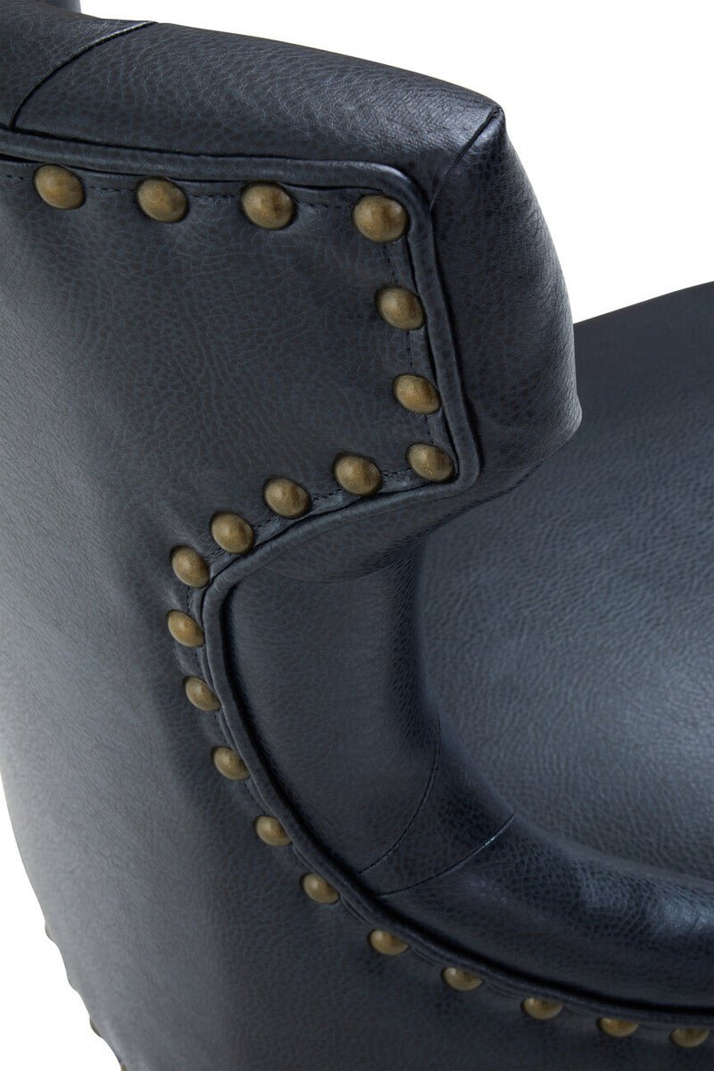 Walson Black Leather Effect Home Office Chair 14 - Online Bedrooms