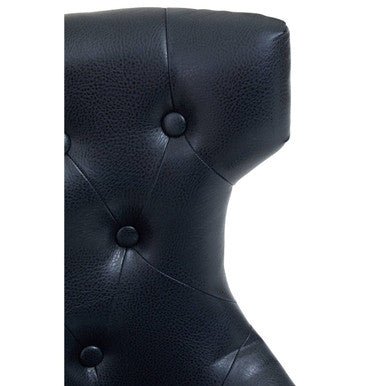 Walson Black Leather Effect Home Office Chair 4 - Online Bedrooms