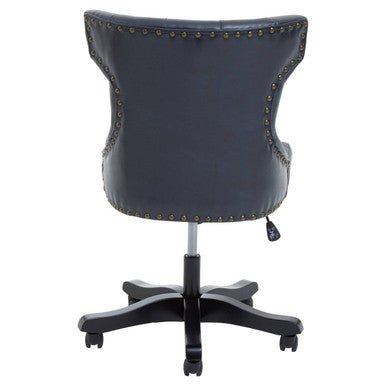 Walson Black Leather Effect Home Office Chair 3 - Online Bedrooms
