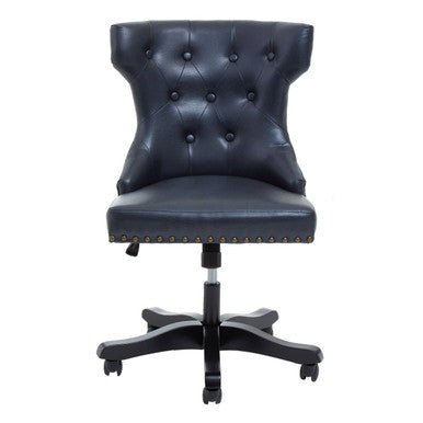 Walson Black Leather Effect Home Office Chair 8 - Online Bedrooms