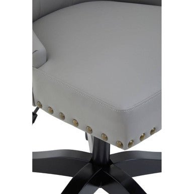 Walson Grey Leather Effect Home Office Chair 7 - Online Bedrooms