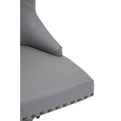 Walson Grey Leather Effect Home Office Chair 5 - Online Bedrooms