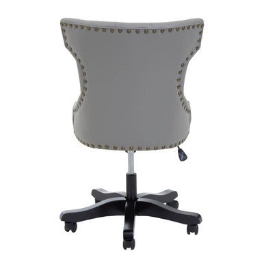 Walson Grey Leather Effect Home Office Chair 3 - Online Bedrooms
